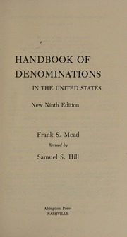 Cover of edition handbookofdenomi0000mead_a5w5