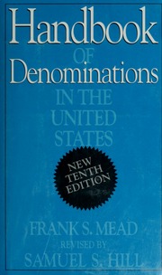Cover of edition handbookofdenomi00mead