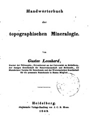 Cover of edition handwrterbuchde00leongoog