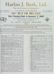 Harlan J. Berk, Ltd. 141st Buy or Bid Sale