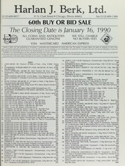 Harlan J. Berk, Ltd. 60th Buy or Bid Sale