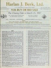Harlan J. Berk, Ltd. 95th Buy or Bid Sale