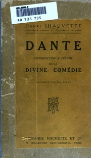 Dante. Introduction à l'étude de la Divine comédie