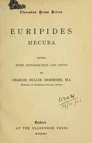 Cover of edition hecubaeur00euriuoft