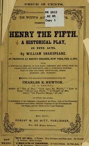 Cover of edition henryfifthhistor01shak