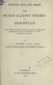 Cover of edition heptaepithebasse00aescuoft