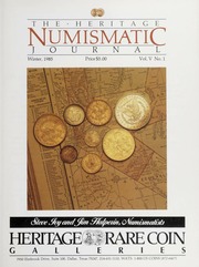 The Heritage Numismatic Journal: Winter 1985