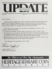 The Heritage Numismatic Journal Update: May 1985