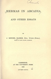 Cover of: Hermas in Arcadia, and other essays
