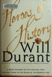 Cover of edition heroesofhistoryb00dura