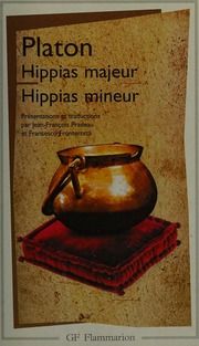 Cover of edition hippiasmajeurhip0000plat