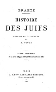 Cover of edition histoiredesjuif01graegoog