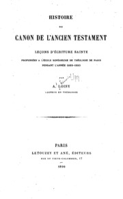 Cover of edition histoireducanon00loisgoog