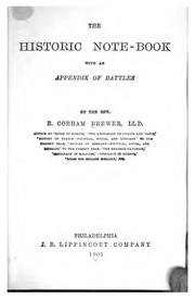 Cover of edition historicnoteboo01brewgoog