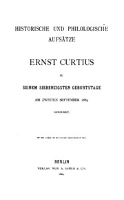 Cover of edition historischeundp00curtgoog