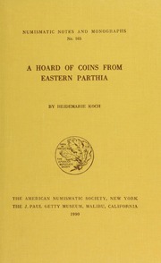 A hoard of coins from eastern Parthia
