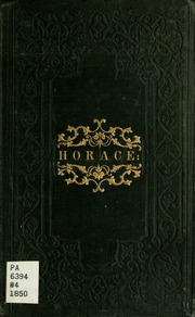 Cover of edition horaceodesepodes00horauoft