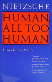 Cover of edition humanalltoohuman0000niet_r0k6