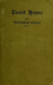 Cover of edition hume00huxl