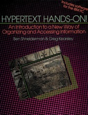 Cover of edition hypertexthandson00shne_0