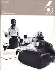 IBM Office System 6 Mag Card Typewriters (brochure...