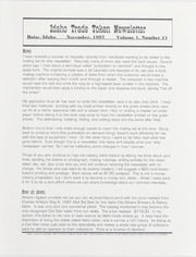Idaho Trade Token Newsletter: Vol. 1, No. 11, November 1997