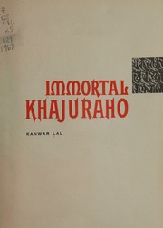 Cover of edition immortalkhajurah0000lalk_x8f5