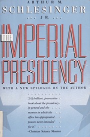 Cover of edition imperialpresiden00schl_0