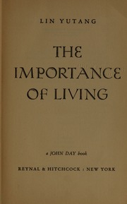 Cover of edition importanceoflivi00liny