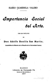 Cover of edition importanciasoci00valegoog