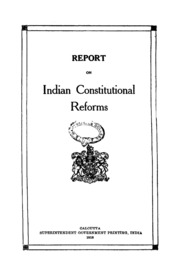 Report On Indian Constitutional Reforms
