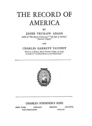 The Epic Of America James Truslow Adams Pdf Download