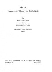 On The Economic Theory Of Socialism