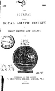 Journal Of The Royal Asiatic Society Of Great Brit