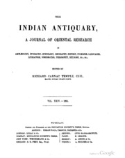 Cover of edition indianantiquary02indigoog