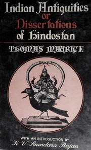 Indian Antiquities Or Dissertations Of Hindostan