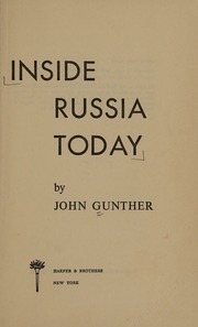 Cover of edition insiderussiatoda0000unse