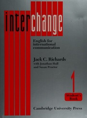 Cover of edition interchangeengli0001rich