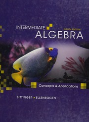 Cover of edition intermediatealge0000bitt_o3a4