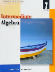 Cover of edition intermediatealge0000mcke_v9v3