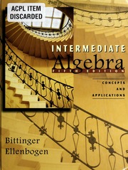 Cover of edition intermediatealge01bitt