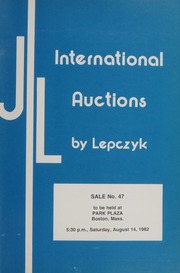 International Auctions : August 1982