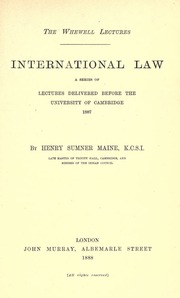 Cover of edition internationallaw00mainiala