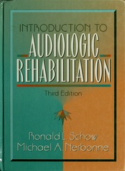 Introduction to Audiologic Rehabilitation 4th Edition 