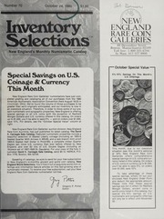 Inventory Selections: Number 70, October 24, 1980