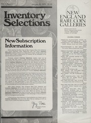 Inventory Selections: Volume 1, Number 1, January 22, 1979