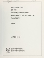 Investigation of the historic South River wood distillation/charcoal plant site final [1992]