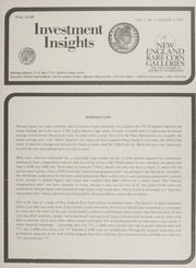 Investment Insights: Vol.1 No.1, August 1977