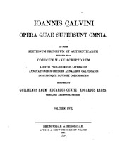 Cover of edition ioanniscalvinio03calvgoog