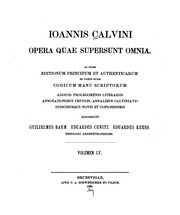 Cover of edition ioanniscalvinio04calvgoog